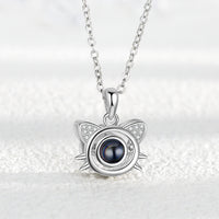 Cat Ears Photo Projection Necklace