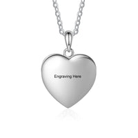 Celtic Knot Heart Photo Locket Necklace with Pearl