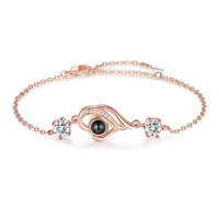 Delicate Photo Projection Chain Bracelet