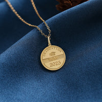 Graduation Coin Name Necklace