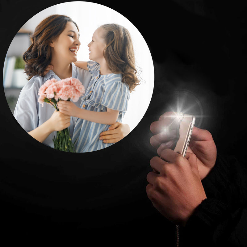 Floral Heart Photo Projection Necklace