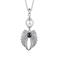Angel Wings Pearl Photo Projection Necklace