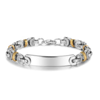 Men's Engraved Dad ID Link Bracelet