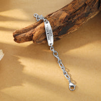 Men's Cable Chain Photo and Name ID Bracelet