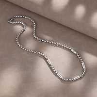Men's Name Bar Link Chain Necklace