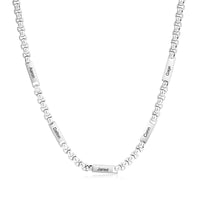 Men's Name Bar Link Chain Necklace