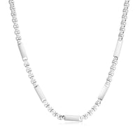 Men's Name Bar Link Chain Necklace