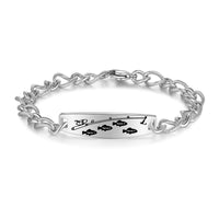 Men's Fishing Family Name Figaro Bracelet