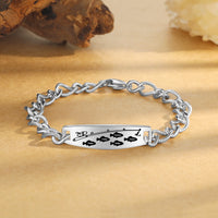 Men's Fishing Family Name Figaro Bracelet
