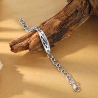 Men's Fishing Family Name Figaro Bracelet