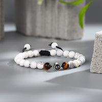 White Lava Stone Photo Projection Bracelet