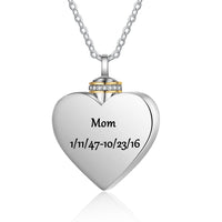 Celtic Knot Heart Cremation Ashes Necklace
