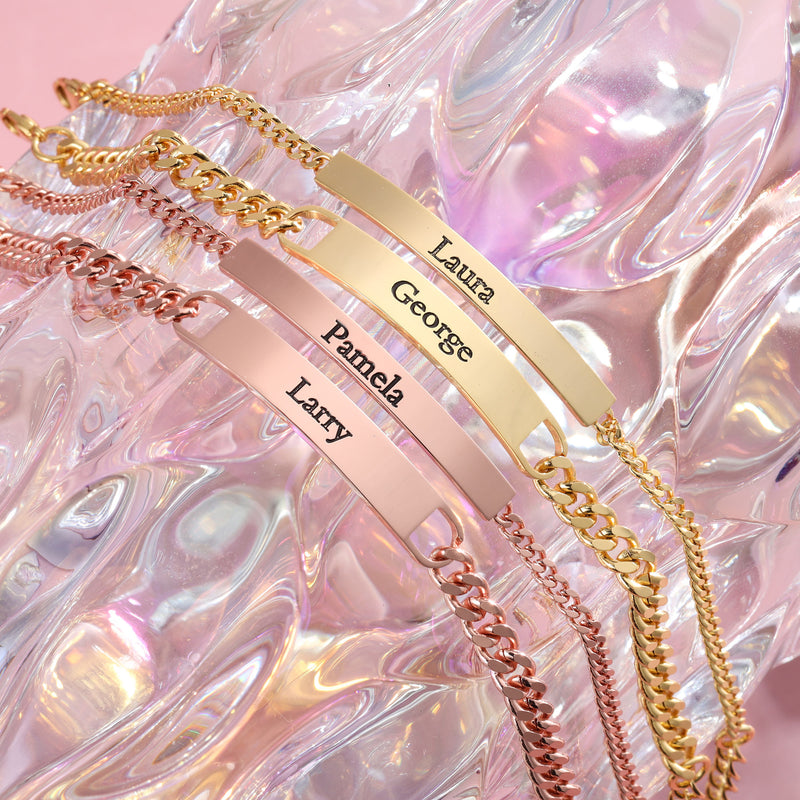 Custom Name Couple Bracelet