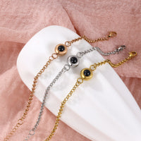 Photo Projection Charm Chain Bracelet