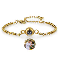 Photo Projection Charm Chain Bracelet