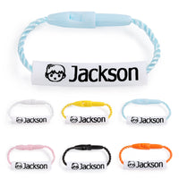 Kids Name Tag Cord Bracelet
