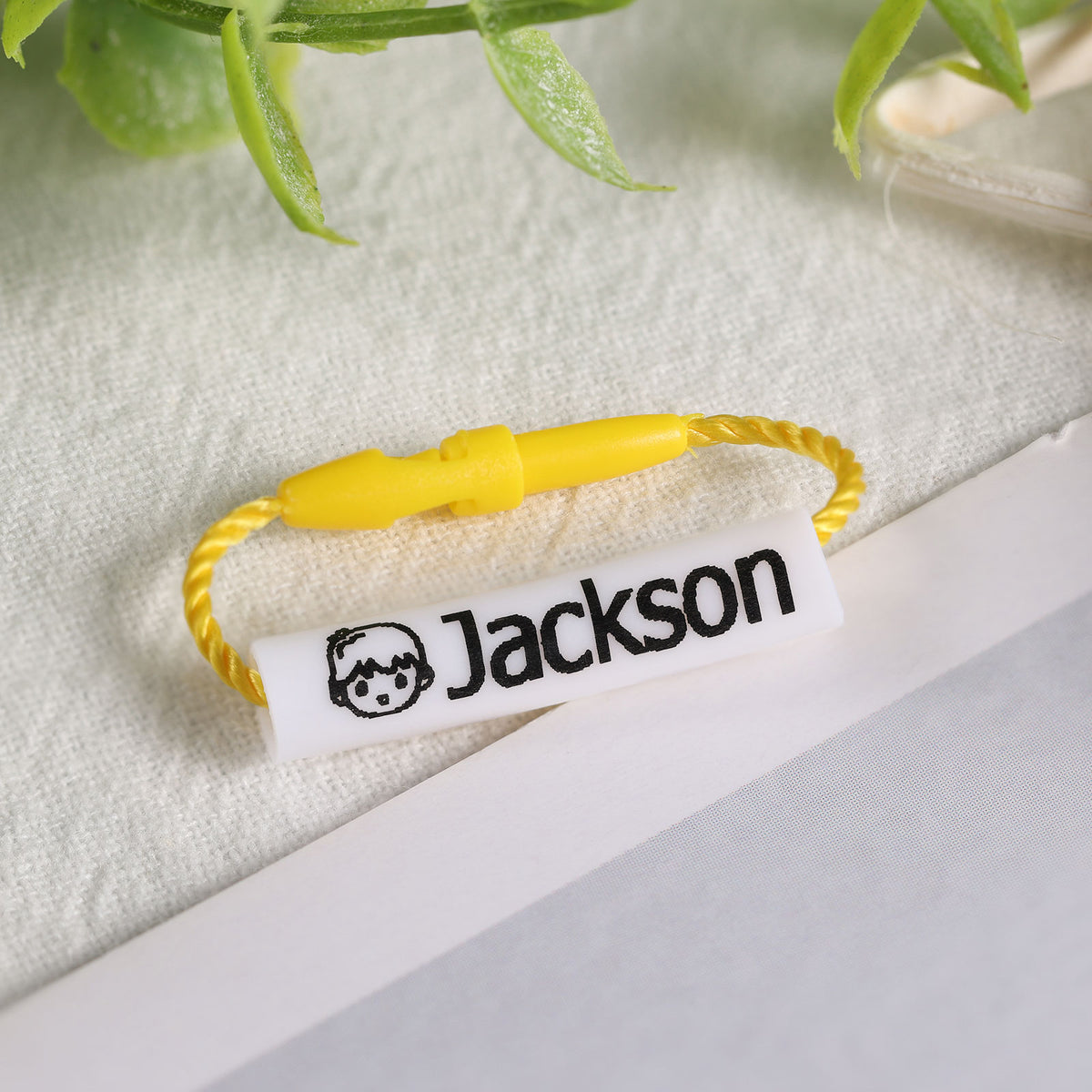 Kids Name Tag Cord Bracelet