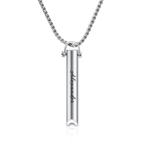 Engraved Name Whistle Necklace