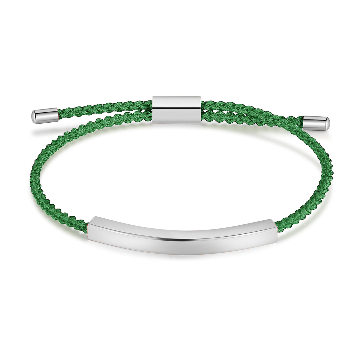 Colorful Rope Name Bar Bracelet