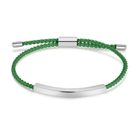 Colorful Rope Name Bar Bracelet