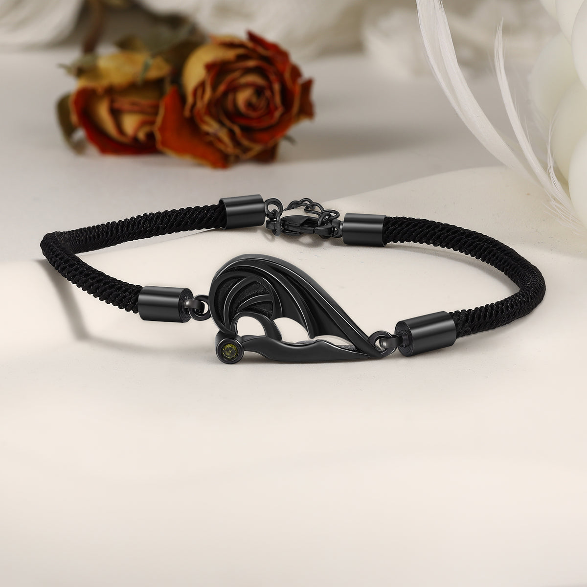 Matching Heart Couple Birthstone Bracelets