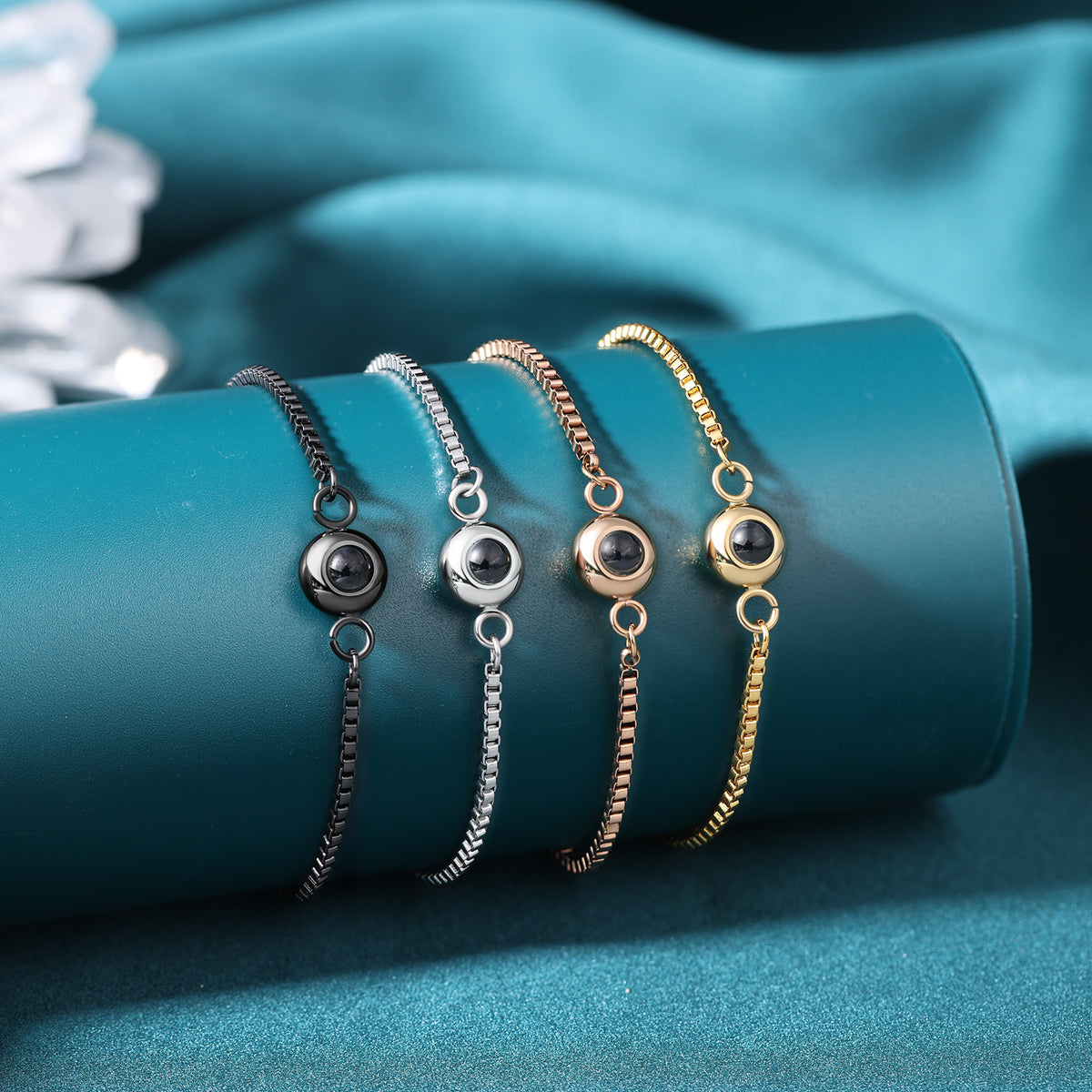 Adjustable Slider Photo Projection Bracelet