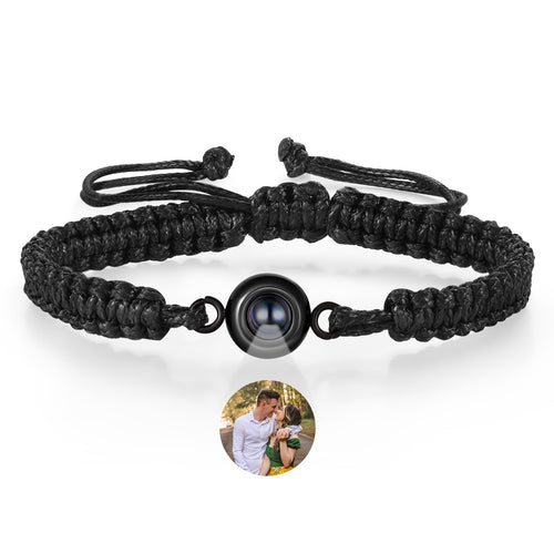 Braided Cord Photo Projection Bracelet