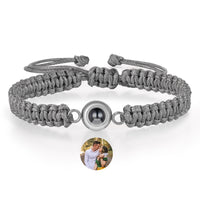Braided Cord Photo Projection Bracelet
