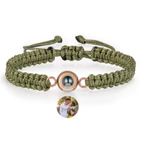 Braided Cord Photo Projection Bracelet