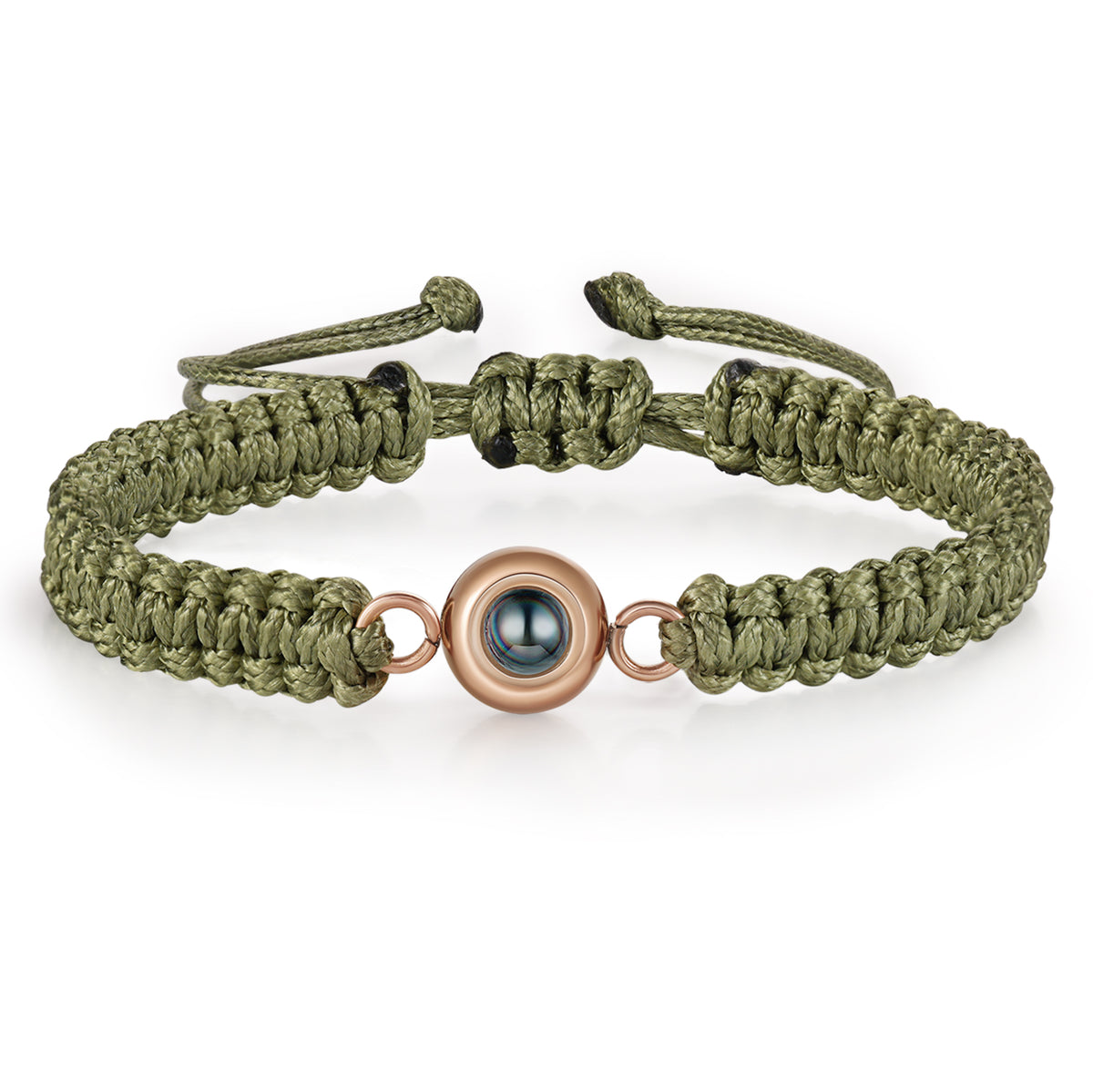 Braided Cord Photo Projection Bracelet
