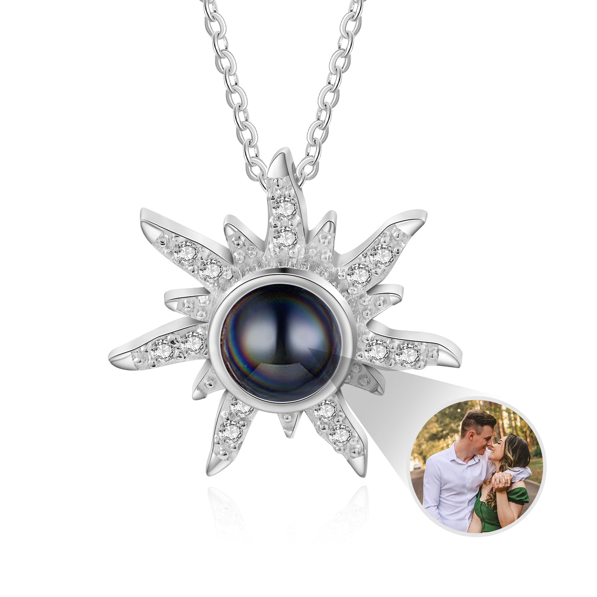 Starburst Photo Projection Necklace