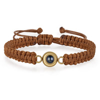 Braided Cord Photo Projection Bracelet
