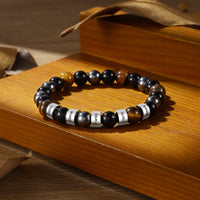 Personalized Stone Bead Name Bracelet