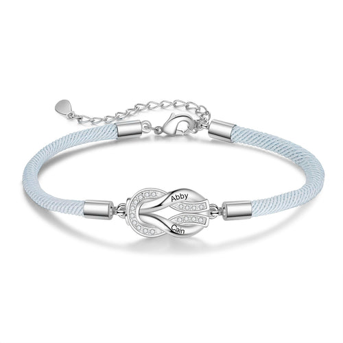 Personalized Name Couple Rope Bracelet