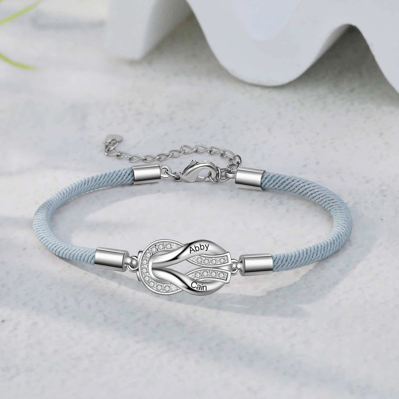 Personalized Name Couple Rope Bracelet