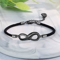 Personalized Infinity Couple Rope Bracelet Set