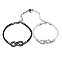 Personalized Sparkling Infinity Couple Bracelets