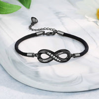 Personalized Sparkling Infinity Couple Bracelets