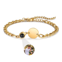 Personalized Name Disc Photo Projection Bracelet