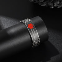 Men's Vintage Link Medical ID Bracelet