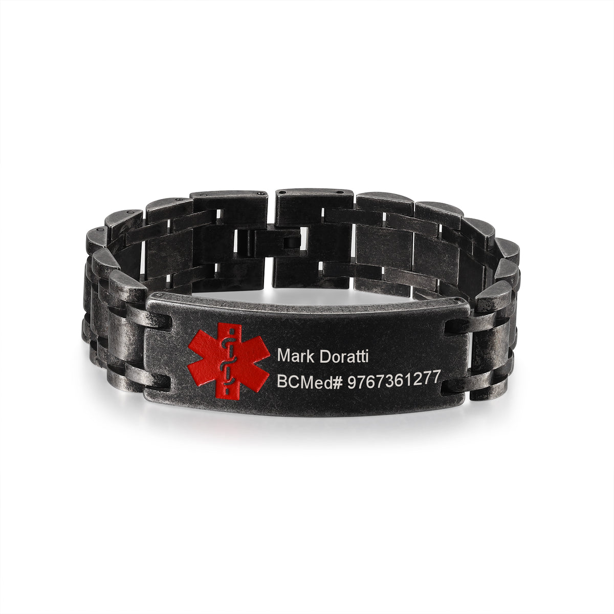 Men's Vintage Link Medical ID Bracelet