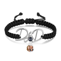 DAD Photo Projection Braided Bracelet
