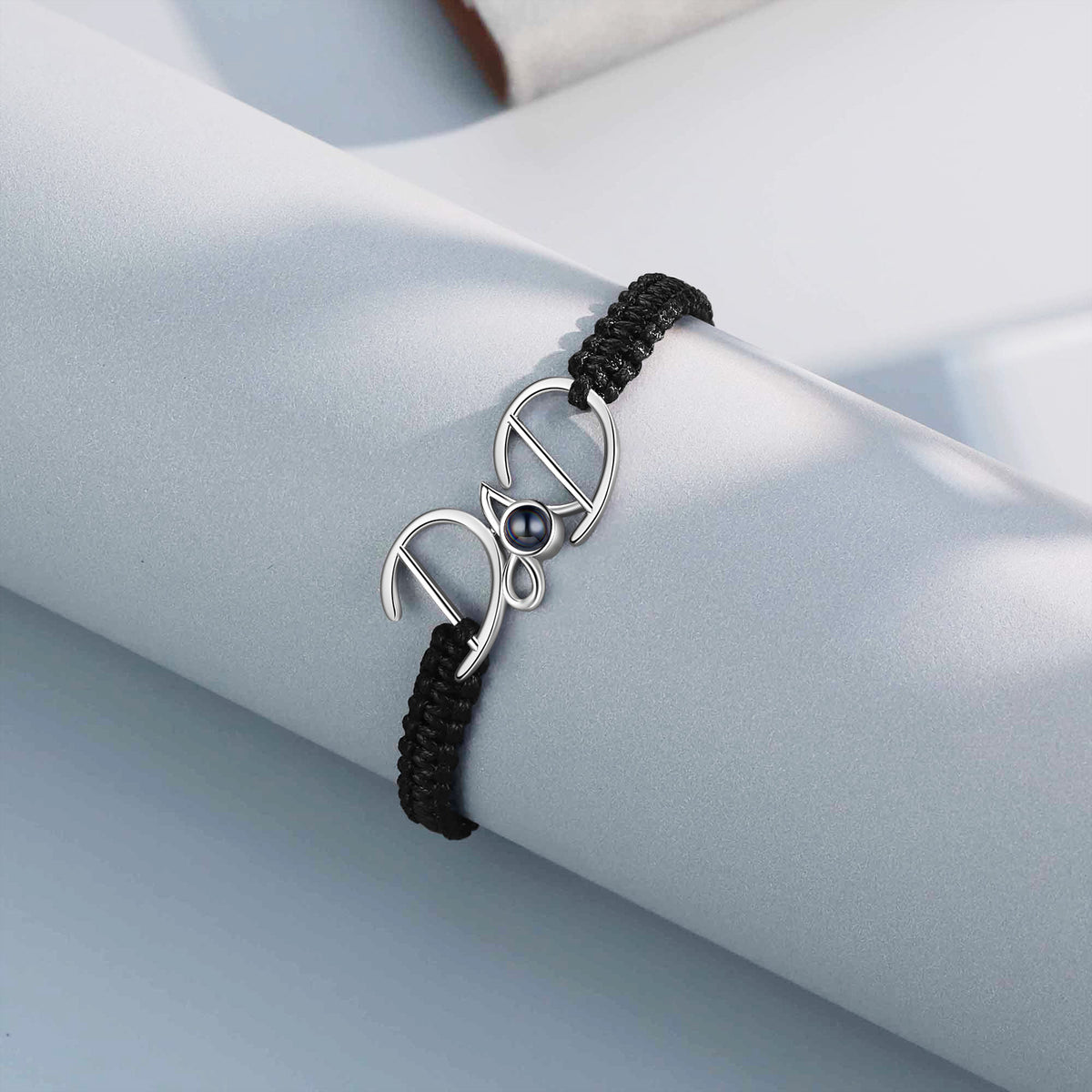 DAD Photo Projection Braided Bracelet
