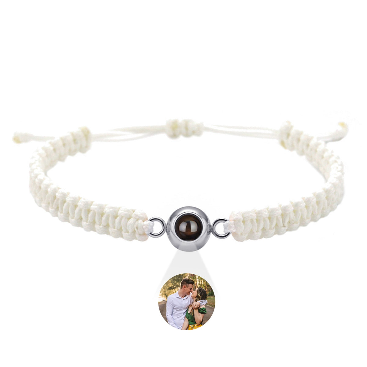 Braided Cord Photo Projection Bracelet