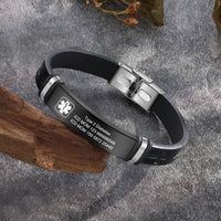 Men's Sport Medical ID Bracelet