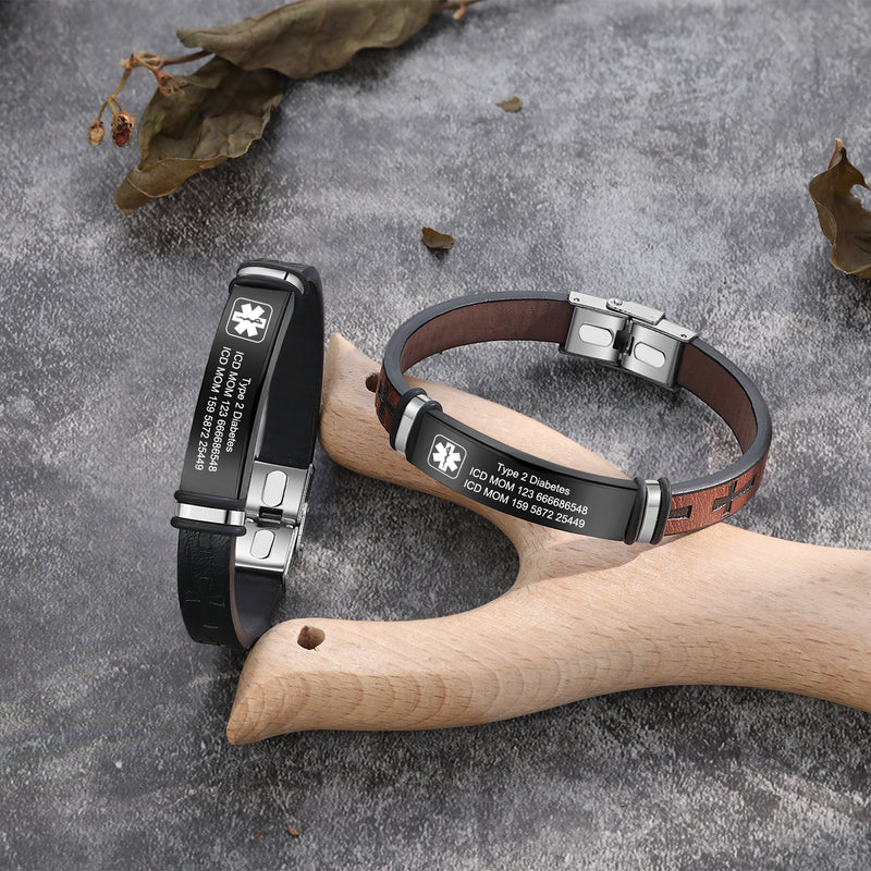 Men's Sport Medical ID Bracelet