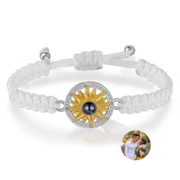 Sunflower Photo Projection Braided Bracelet
