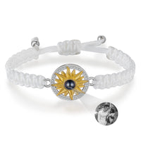 Sunflower Photo Projection Braided Bracelet