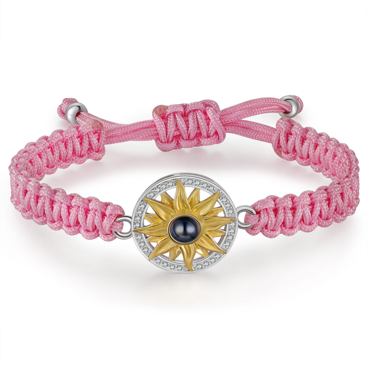 Sunflower Photo Projection Braided Bracelet