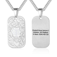 Personalized Medical ID Dog Tag Necklace